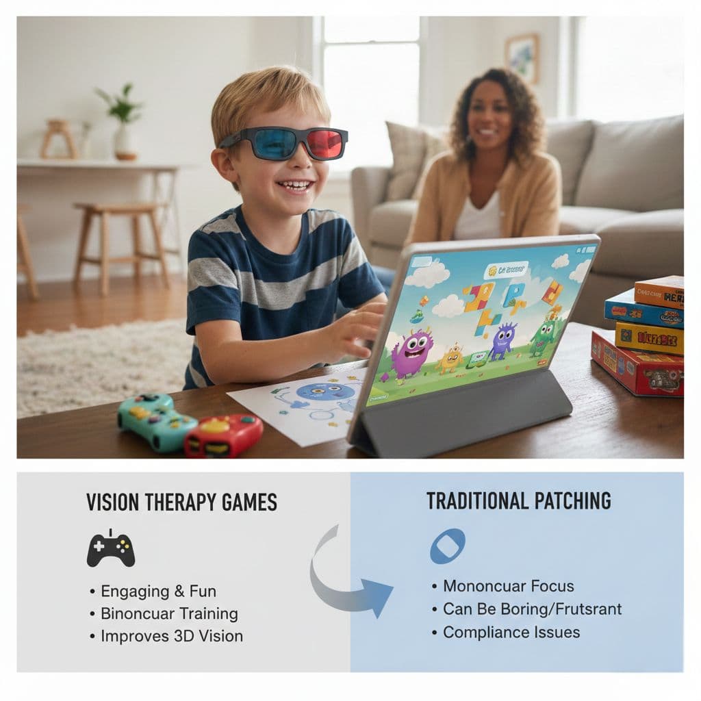 Why We Chose Vision Therapy Games Over Patching for Our Child’s Amblyopia