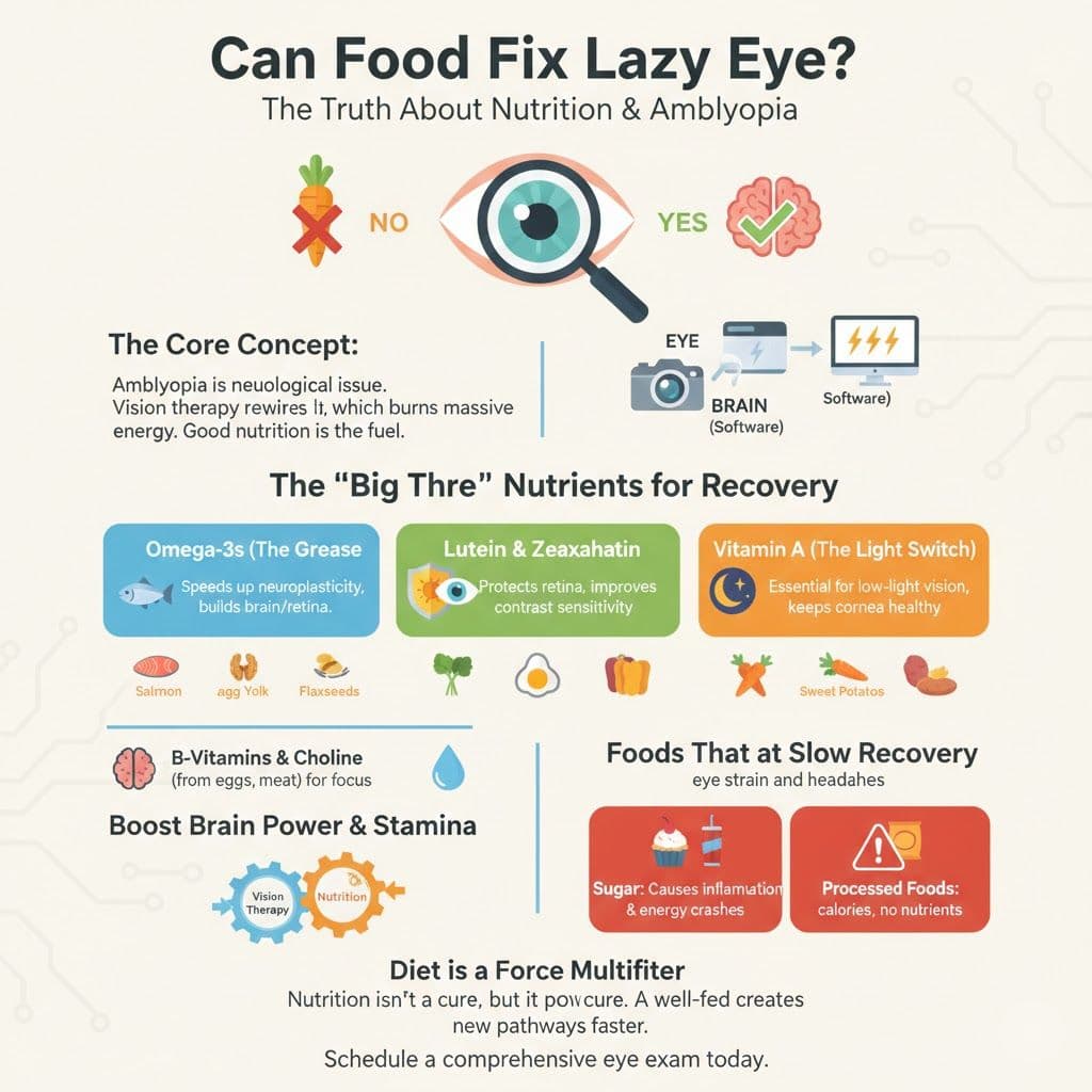 Can Food Improve Vision? The Truth About Diet, Nutrition, and Lazy Eye