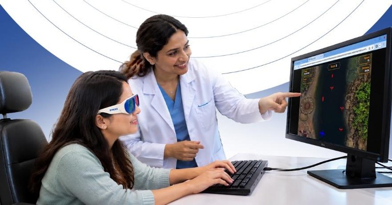 Efficacy of dichoptic amblyopia training on visual and binocular functions in adult amblyopia
