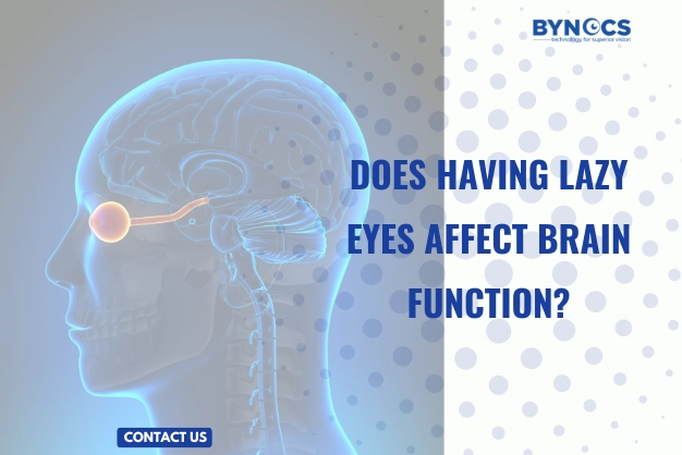 Does having lazy eyes affect brain function?